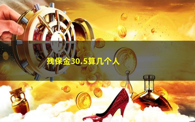 残保金30.5算几个人