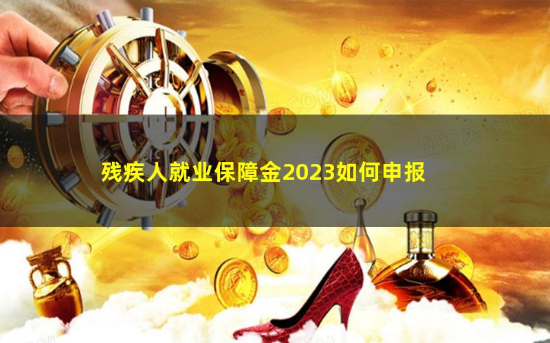 残疾人就业保障金2023如何申报