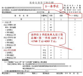 从业人员及工资总额 报表填报指南