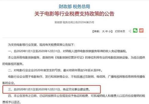 2023年这些优惠继续在执行 千万别多交税了 文化事业建设费