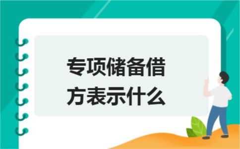 专项储备借方表示什么