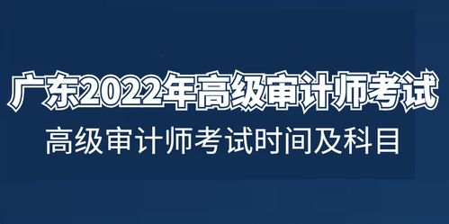 广东2023年高级审计师考试 高级审计师考试时间及科目 