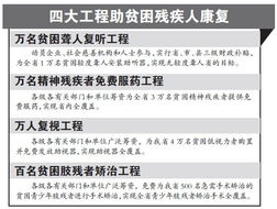 河北省贫困残疾人上医保 政府掏腰包 