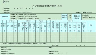 个人所得税自行纳税申报表下载 个人所得税自行纳税申报表a表word免费版 极光下载站 