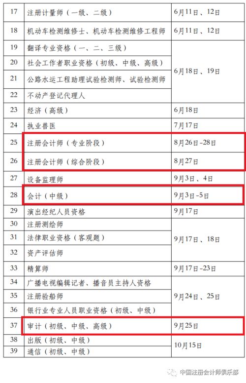 速看 2023年度会计师 审计师及注册会计师考试时间定了