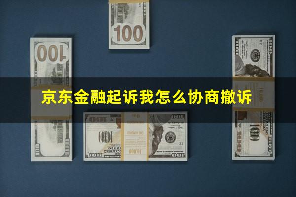 京东金融起诉我怎么协商撤诉?京东金融起诉会是什么后果