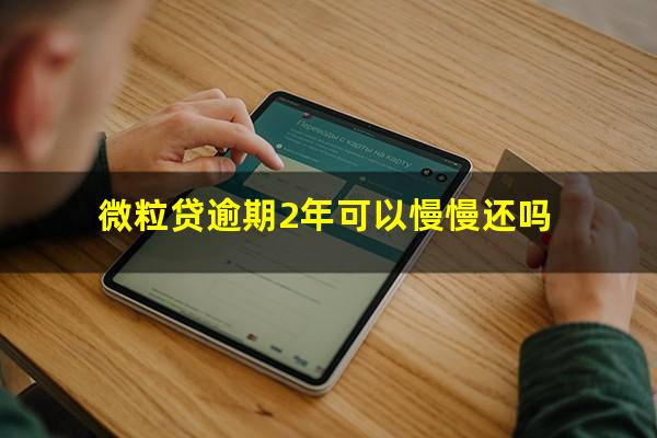 微粒贷逾期2年可以慢慢还吗?微粒贷逾期2年可以慢慢还吗知乎