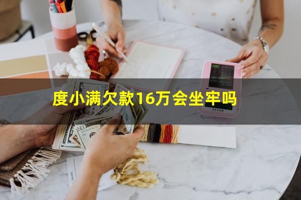 度小满欠款16万会坐牢吗?度小满不还会坐牢吗