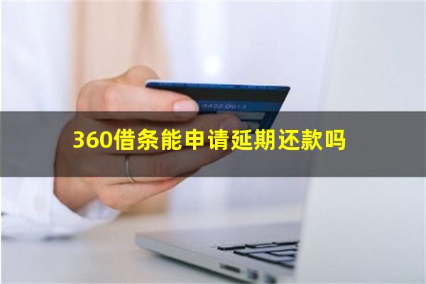 360借条能申请延期还款吗