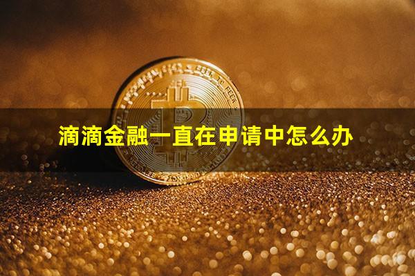 滴滴金融一直在申请中怎么办?滴滴金融继续申请点了没反应