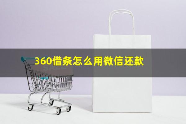 360借条怎么用微信还款