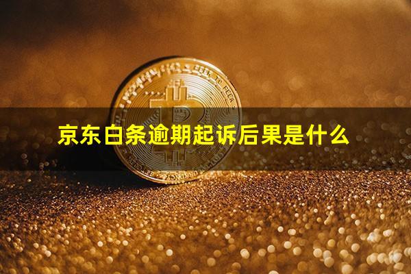 京东白条逾期起诉后果是什么