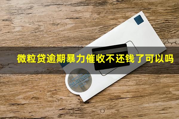 微粒贷逾期暴力催收不还钱了可以吗