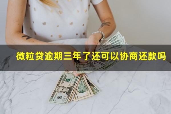 微粒贷逾期三年了还可以协商还款吗?微粒贷逾期3年经历