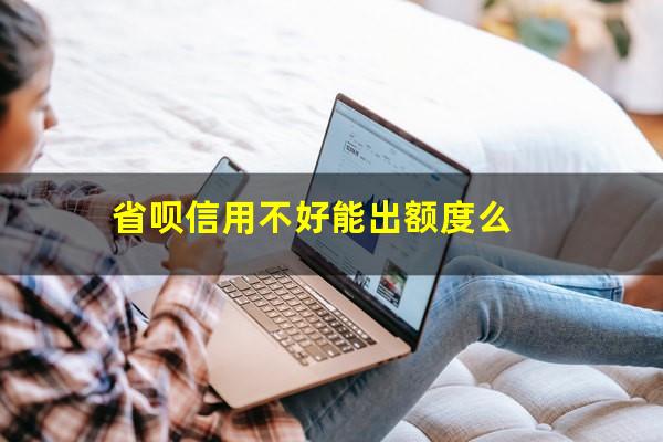 省呗信用不好能出额度么?省呗上不上征信