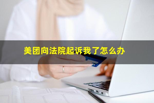 美团向法院起诉我了怎么办