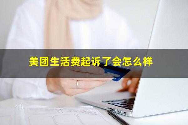 美团生活费起诉了会怎么样