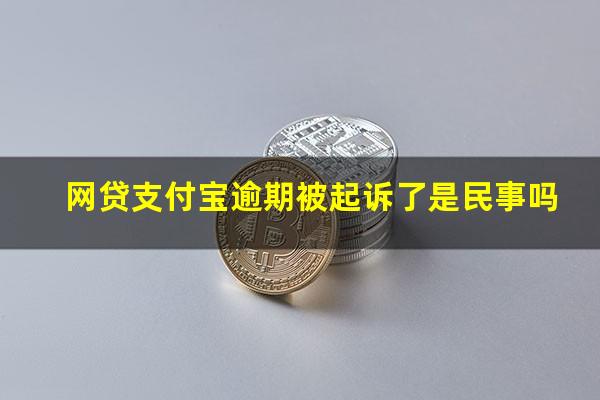 网贷支付宝逾期被起诉了是民事吗