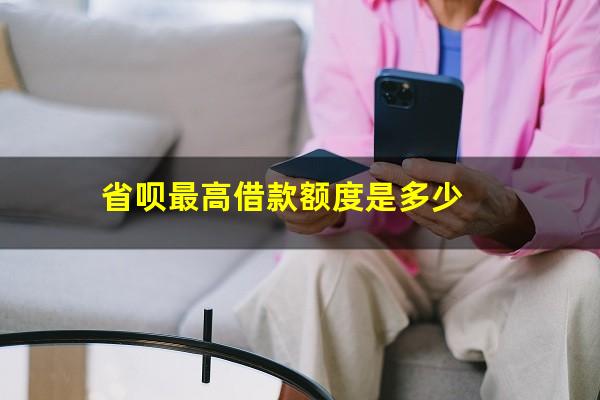 省呗最高借款额度是多少?省呗最少能借多少