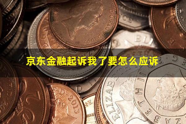 京东金融起诉我了要怎么应诉