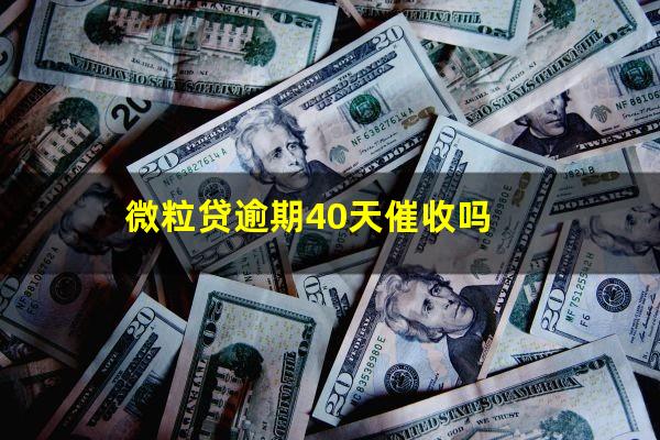 微粒贷逾期40天催收吗?微粒贷借钱逾期304天怎么办