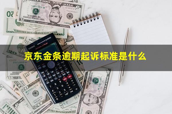 京东金条逾期起诉标准是什么?京东金条逾期90多天说要起诉我怎么办