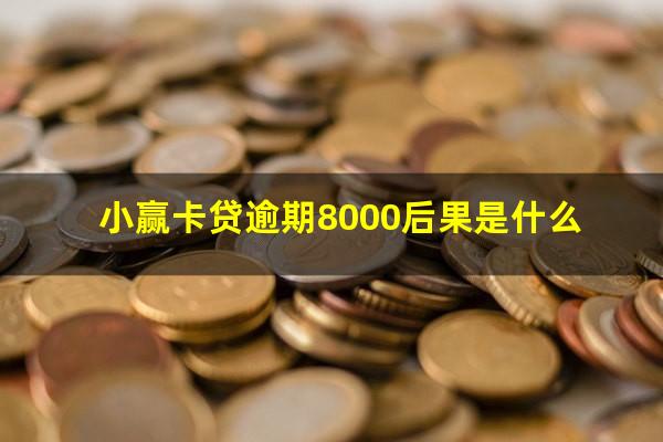 小赢卡贷逾期8000后果是什么?2023年小赢卡贷逾期的有多少