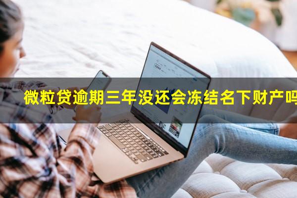 微粒贷逾期三年没还会冻结名下财产吗?微粒贷逾期3年为什么不起诉