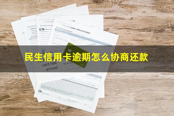 民生信用卡逾期怎么协商还款