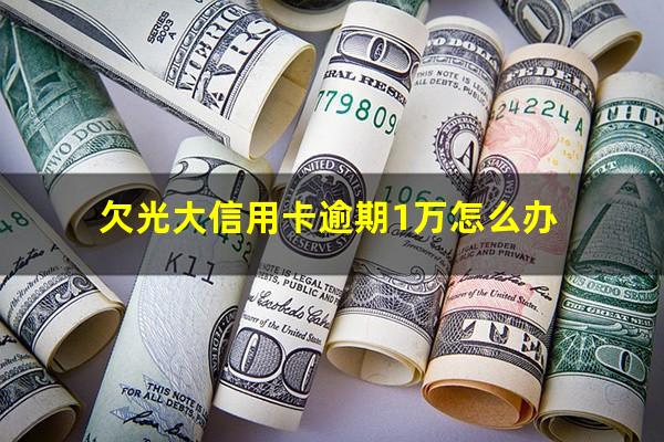 欠光大信用卡逾期1万怎么办