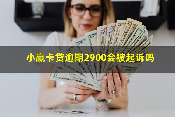 小赢卡贷逾期2900会被起诉吗