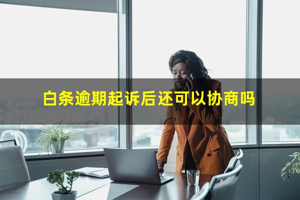 白条逾期起诉后还可以协商吗?白条逾期能协商还本金吗