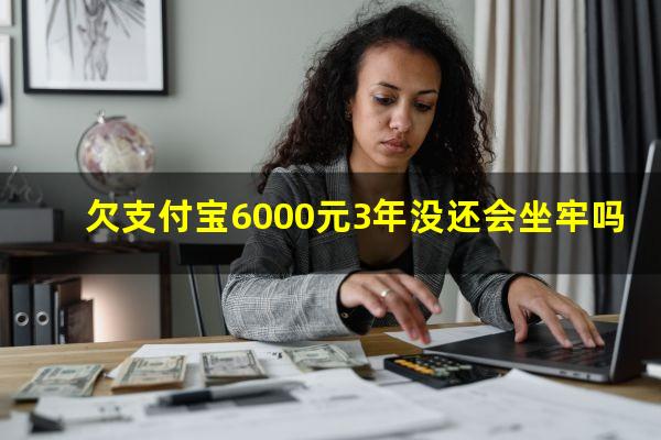 欠支付宝6000元3年没还会坐牢吗?支付宝欠6000逾期三年会起诉吗