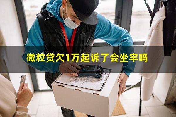 微粒贷欠1万起诉了会坐牢吗