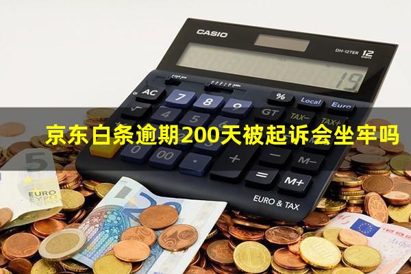 京东白条逾期200天被起诉会坐牢吗