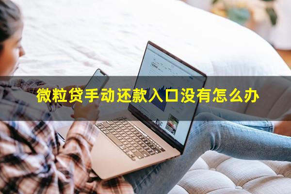 微粒贷手动还款入口没有怎么办?微粒还款怎么不能手动还款?