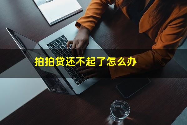 拍拍贷还不起了怎么办?拍拍贷借款还不上怎么办