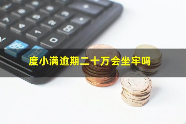 度小满逾期二十万会坐牢吗?度小满逾期可以宽限几天