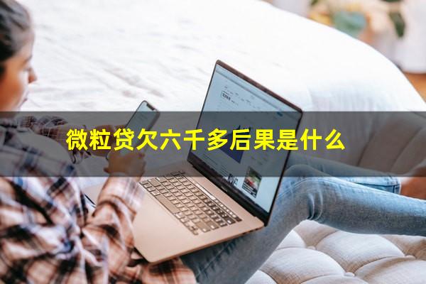 微粒贷欠六千多后果是什么