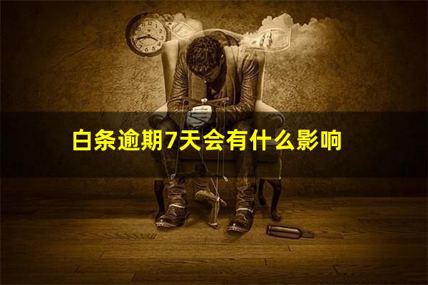 白条逾期7天会有什么影响?白条逾期7天上征信吗?