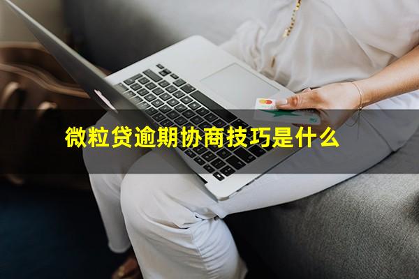 微粒贷逾期协商技巧是什么?微粒贷逾期协商政策