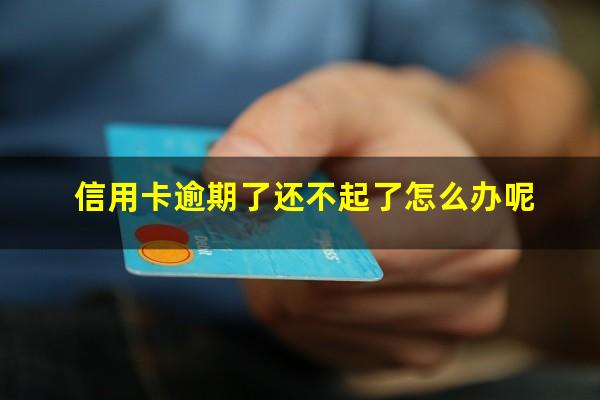 信用卡逾期了还不起了怎么办呢?欠信用卡还不上会怎么办