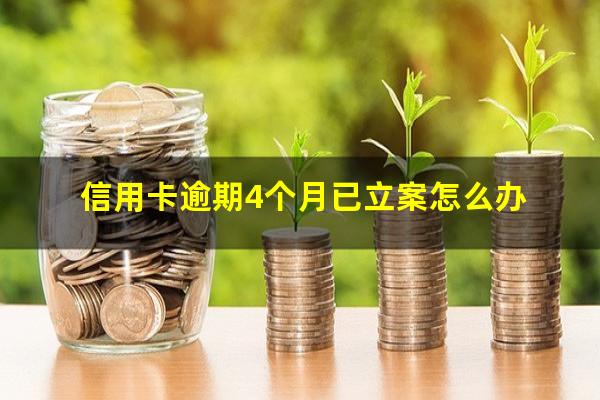 信用卡逾期4个月已立案怎么办?信用卡5000逾期了4个月