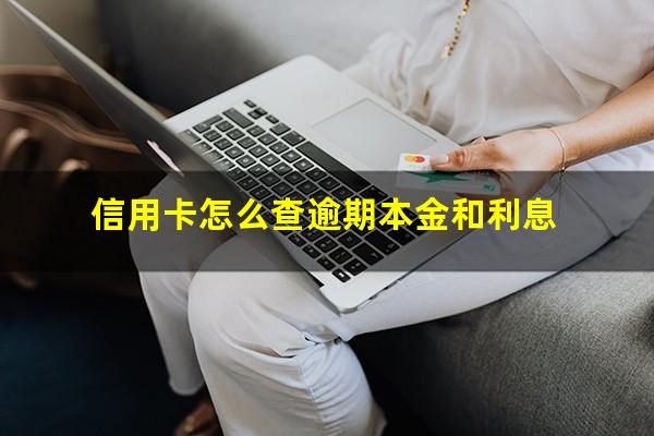 信用卡怎么查逾期本金和利息?信用卡怎么查逾期本金和利息多少