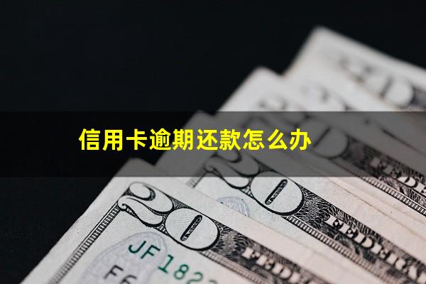 信用卡逾期还款怎么办?信用卡逾期还款怎么办理