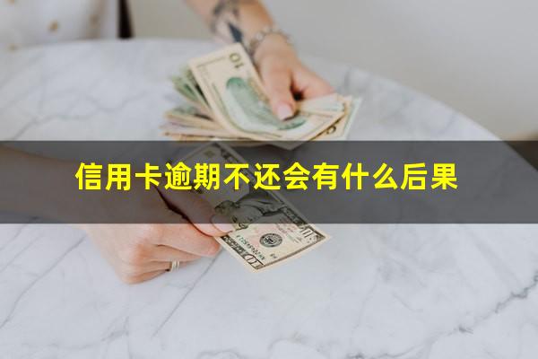 信用卡逾期不还会有什么后果