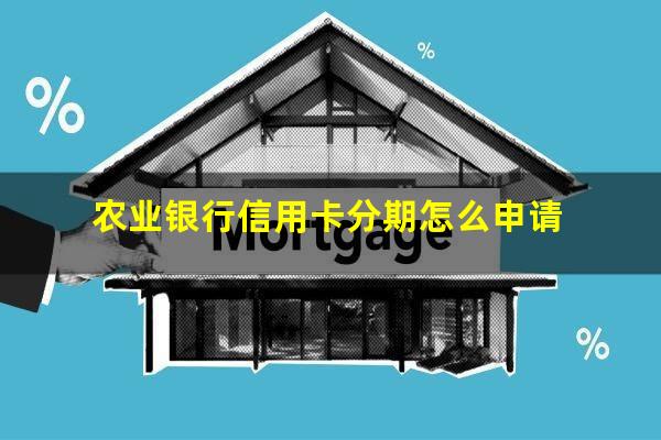 农业银行信用卡分期怎么申请?农业银行信用卡分期申请方法