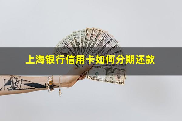 上海银行信用卡如何分期还款?上海银行信用卡8000元分期