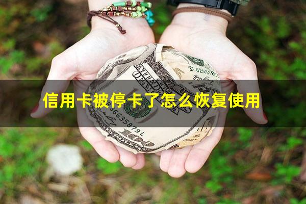 信用卡被停卡了怎么恢复使用?什么情况信用卡会被停用