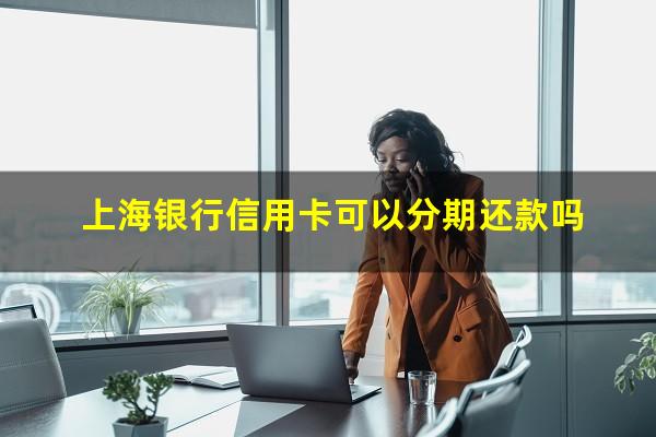 上海银行信用卡可以分期还款吗